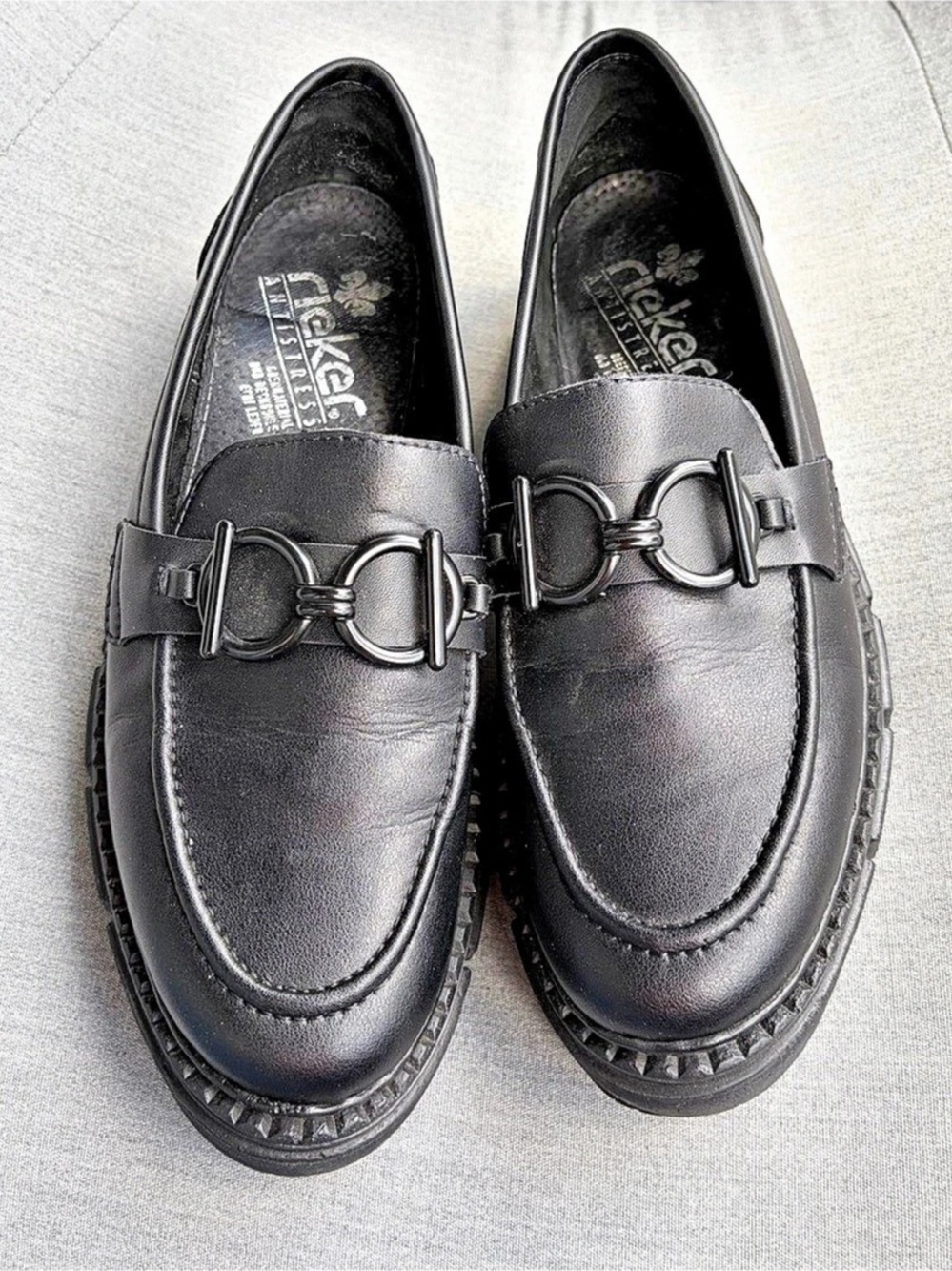 Rieker Chunky Loafers Black EU 39